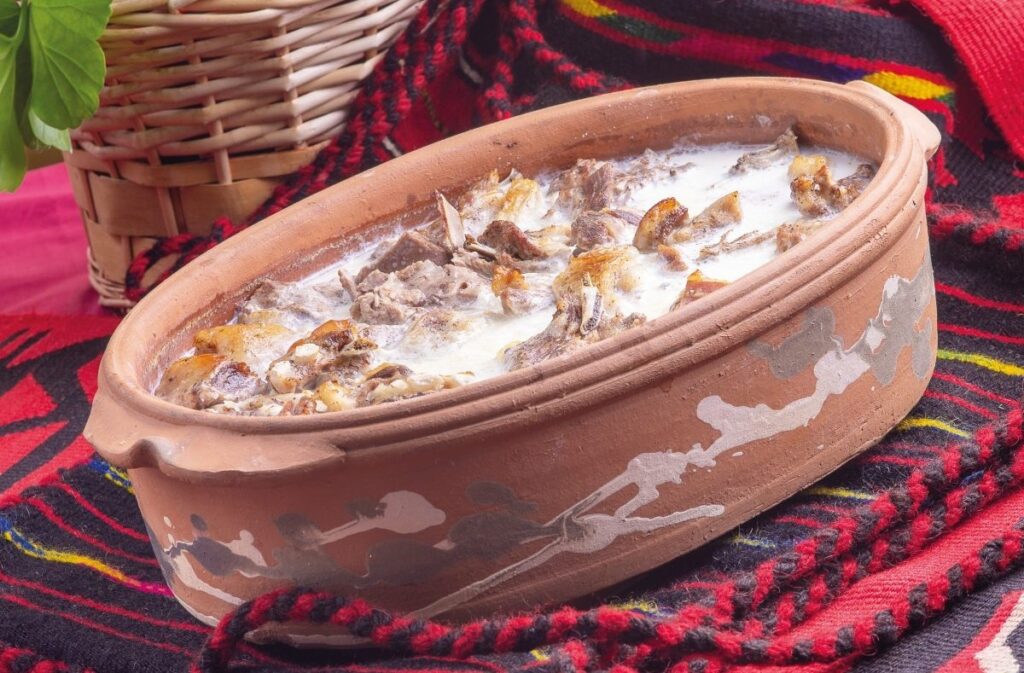 jaretina u mlijeku - lamb in milk; montenegrin traditional meal