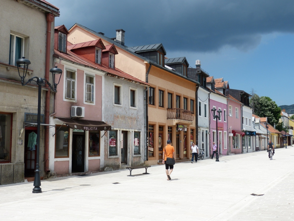 A photo of Cetinje, city center 