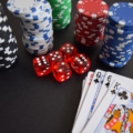 Playing Card and Poker Chips and Dices