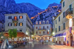 Traditional restaurants in Kotor, Montenegro