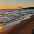 Ulcinj beach in the sunset