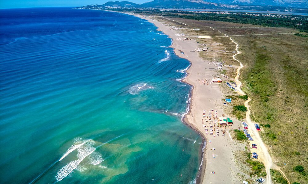 Long Beach in Ulcinj  - best beaches in Montenegro