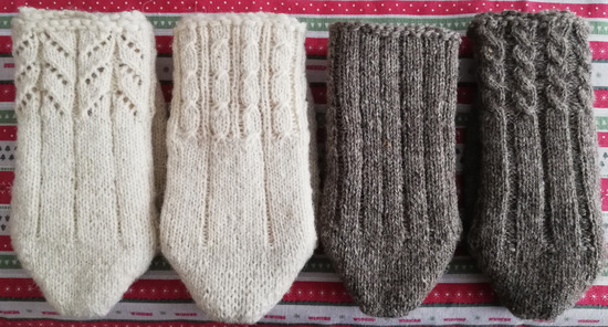 Handmade wool socks