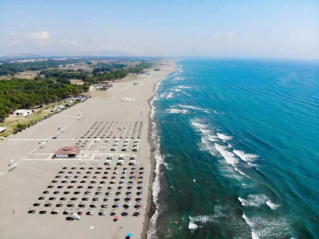 Big beach in Ulcinj