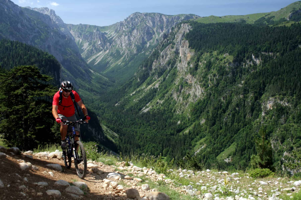 Mountain biking on Durmitor 