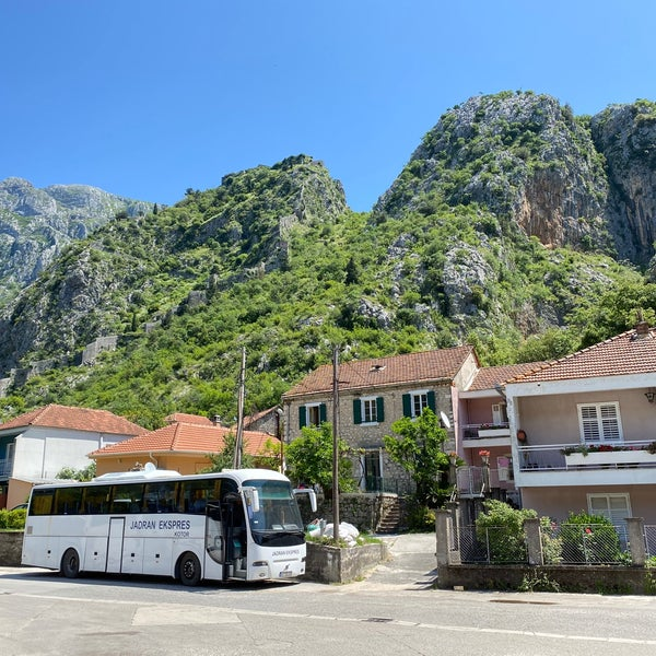 Inter-city bus in Kotor