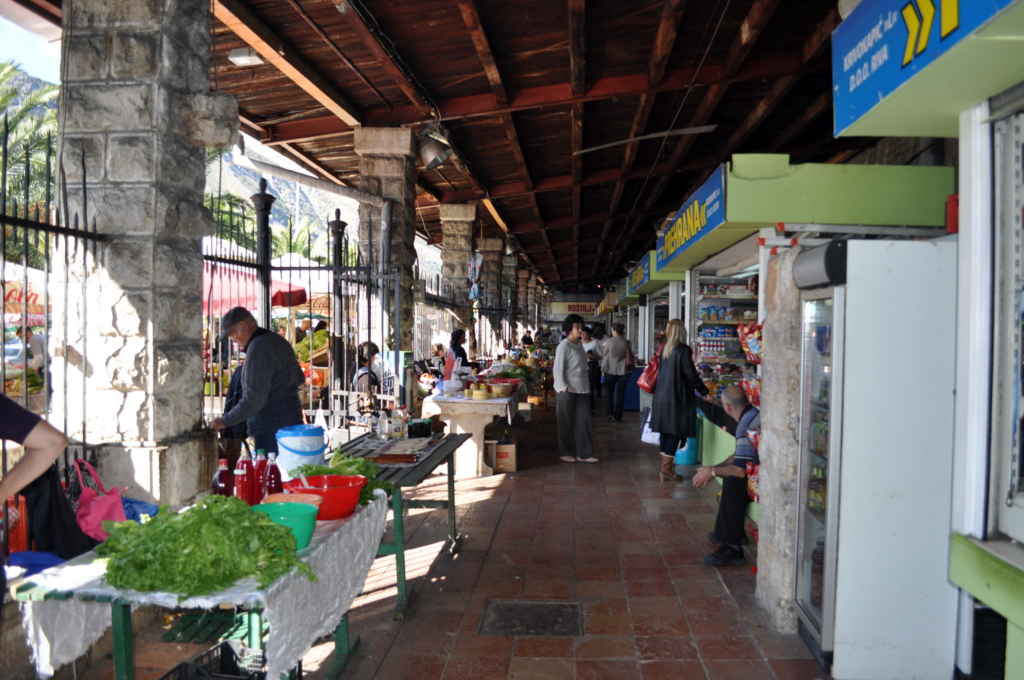 Locally sourced products in Kotor