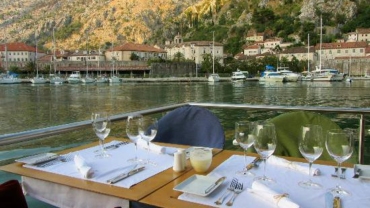 dining with a view in kotor